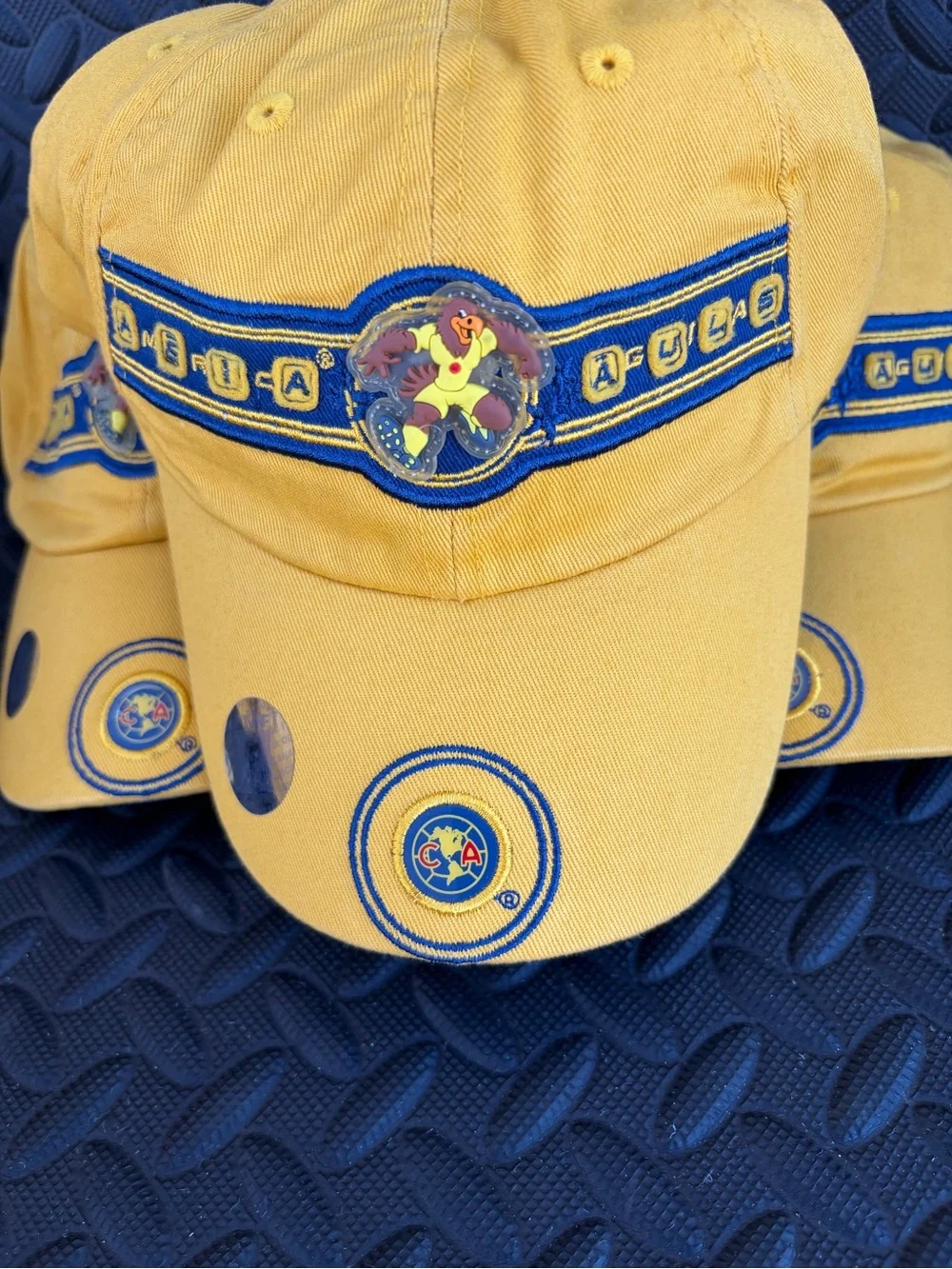 América  Aguilas Yellow Cotton Baseball Cap with Team Crest Unixes